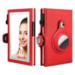 Women Wallet for Airtag, Small Pretty Wallet with Mirror for Women,Pop Up Wallet Compatible with Airtag, Tri-fold Genuine Leather Wallet Women with Mirror - Image 6