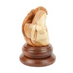 Holy Family in a circle of love – Hand-carved olive wood sculpture from Bethlehem (21 cm) - Image 3