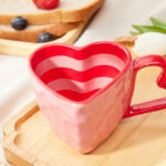 Couples Red Heart Ceramic Coffee Cup - Image 4