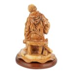 Hand-carved sculpture "Joseph as a Carpenter" – olive wood figure from Bethlehem (29 cm) - Image 3