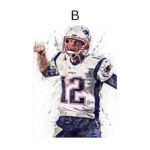 Football  Tom Brady Poster · Deko Print ohne Rahmen - Image 18