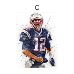 Football  Tom Brady Poster · Deko Print ohne Rahmen - Image 21