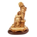 Hand-carved sculpture "Joseph as a Carpenter" – olive wood figure from Bethlehem (29 cm) - Image 4