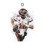 Football  Tom Brady Poster · Deko Print ohne Rahmen - Image 33