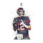Football  Tom Brady Poster · Deko Print ohne Rahmen - Image 35