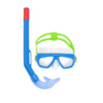 Snorkel Goggles and Tube for Children Bestway Blue Turquoise - Image 5