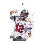 Football  Tom Brady Poster · Deko Print ohne Rahmen - Image 41