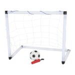 Football goal with ball