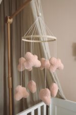 Handmade Boucle clouds pink - Image 3