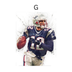 Football  Tom Brady Poster · Deko Print ohne Rahmen - Image 48