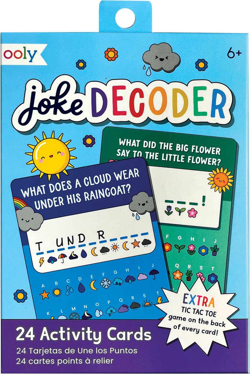 803x1200_6721600c-a71e-4635-bff3-1f93c2f00ea6.jpg Ooly - joke decoder - activity cards - 24 joke discovery cards - Image 1