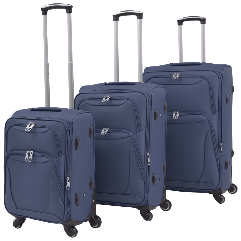 8718475565642_a_en_hd_1.jpg Vidaxl trolley set navy blue 3-piece - Image 1