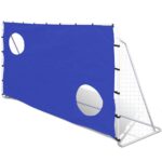 Vidaxl football goal with target wall high-quality steel 240x92x150 cm