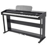 VidaXL digital piano with pedals 88 keys black