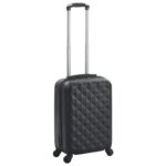 Vidaxl hard suitcase abs black