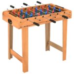 Vidaxl mini football table 69x37x62 cm maple