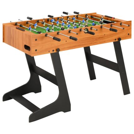 Vidaxl folding football table 121x61x80 cm light brown