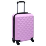 Vidaxl hard suitcase abs pink