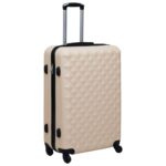 Vidaxl hard suitcase abs gold-colored