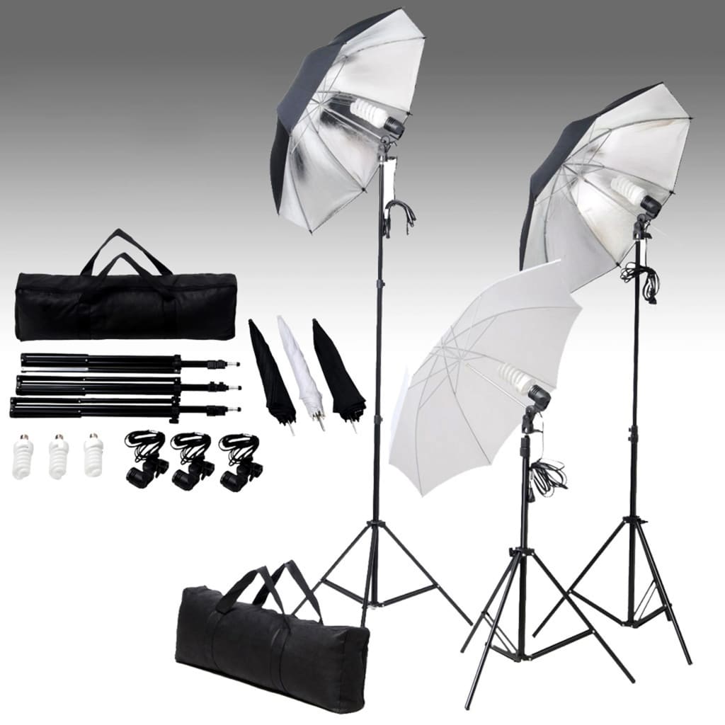 8720286028155_m_en_hd_1.jpg Vidaxl photo studio set with lighting kit and background - Image 1