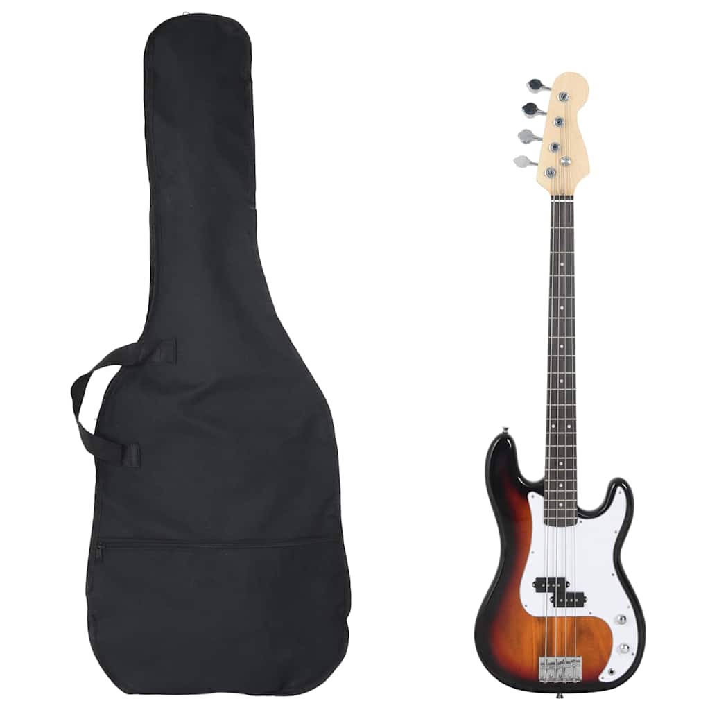 8721012106758_a_en_hd_1_d1f21ab2-104c-4aa4-92e6-a39c1473cf3e.jpg Vidaxl Electric Bass Guitar for Beginners with Bag 4 4 46 Brown White - Image 1
