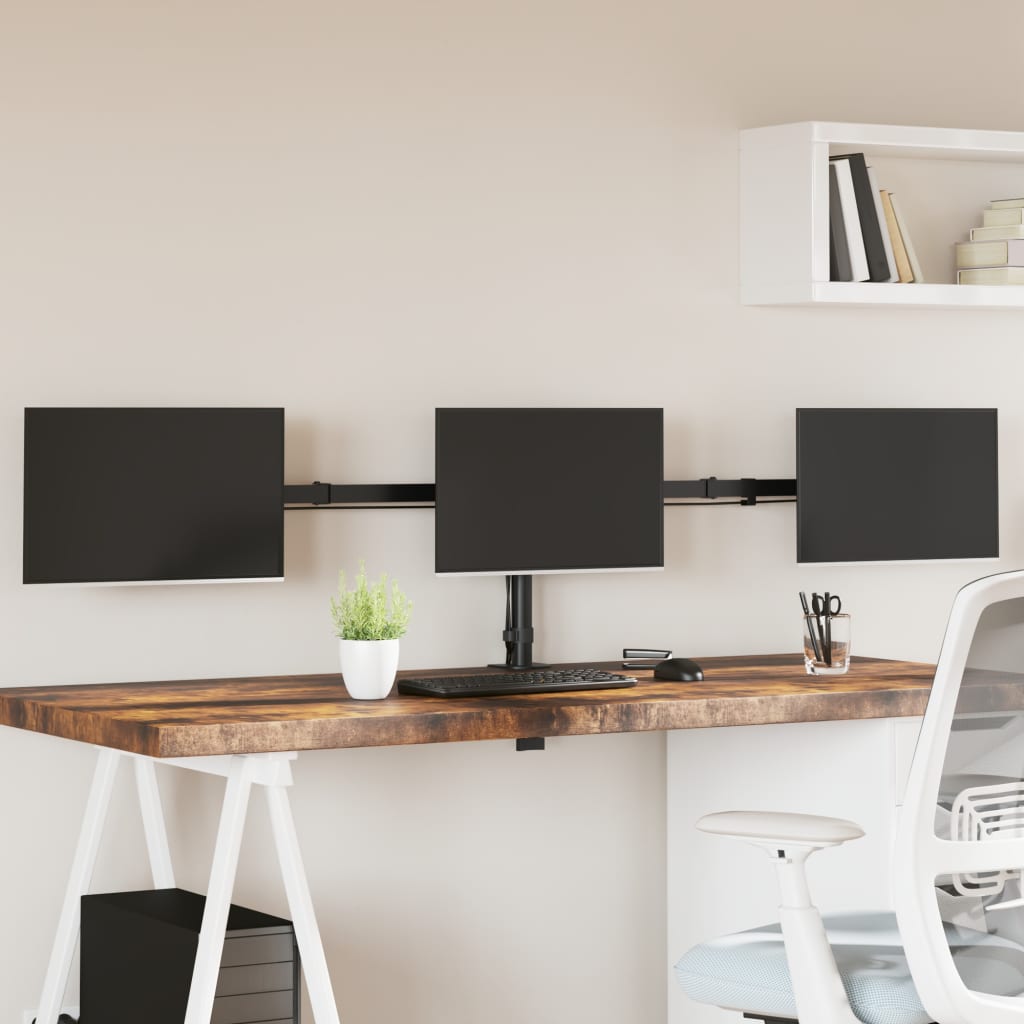 8721012116481_m_en_hd_1.jpg Vidaxl monitor stand tripod vesa 75 100 mm steel black - Image 1