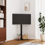 Vidaxxl TV stand corner model 1-layer for 32-65 inches black