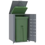Vidaxx container storage for 1 container 69x79x117 cm steel gray