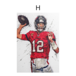 Football  Tom Brady Poster · Deko Print ohne Rahmen - Image 57