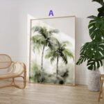 Dschungel Poster · Geschenkidee · Tropischer Regenwald Palmen Papageien und Leopard · Dekoprint ohne Rahmen - Image 10