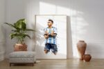 Argentinien Fußball Poster · Geschenkidee · Aquarell Sport Wandbild · Deko Print ohne Rahmen - Image 2