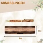 Ballpoint pen with wooden box made of olive wood - Image 3