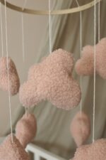 Handmade Boucle clouds pink - Image 2