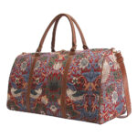 William Morris Strawberry Thief Red - Big Holdall Bag - Image 2