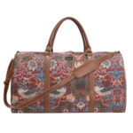 William Morris Strawberry Thief Red - Big Holdall Bag - Image 5