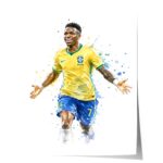 Brasilien Fussball Poster · Geschenkidee · Aquarell Sport Wandbild · Deko Print ohne Rahmen - Image 16