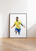 Brasilien Fussball Poster · Geschenkidee · Aquarell Sport Wandbild · Deko Print ohne Rahmen - Image 4