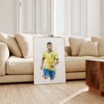Brasilien Fussball Poster · Geschenkidee · Aquarell Sport Wandbild · Deko Print ohne Rahmen - Image 5