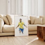 Brasilien Fussball Poster · Geschenkidee · Aquarell Sport Wandbild · Deko Print ohne Rahmen - Image 5