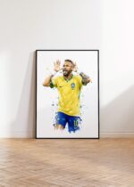Brasilien Fussball Poster · Geschenkidee · Aquarell Sport Wandbild · Deko Print ohne Rahmen - Image 4