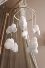Handmade Boucle clouds white - Image 4