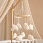Handmade Boucle clouds white