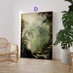 Dschungel Poster · Geschenkidee · Tropischer Regenwald Palmen Papageien und Leopard · Dekoprint ohne Rahmen - Image 56