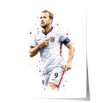 England Fussball Poster  · Geschenkidee · Aquarell Sport Wandbild · Deko Print ohne Rahmen - Image 17