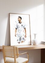 England Fussball Poster  · Geschenkidee · Aquarell Sport Wandbild · Deko Print ohne Rahmen - Image 3