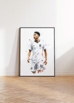 England Fussball Poster  · Geschenkidee · Aquarell Sport Wandbild · Deko Print ohne Rahmen - Image 4
