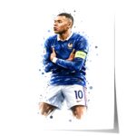 Frankreich Fußball Poster · Geschenkidee · Aquarell Sport Wandbild · Deko Print ohne Rahmen - Image 14