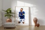 Frankreich Fußball Poster · Geschenkidee · Aquarell Sport Wandbild · Deko Print ohne Rahmen - Image 2