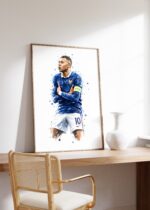 Frankreich Fußball Poster · Geschenkidee · Aquarell Sport Wandbild · Deko Print ohne Rahmen - Image 3