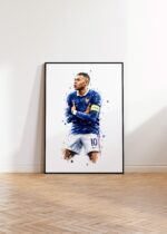 Frankreich Fußball Poster · Geschenkidee · Aquarell Sport Wandbild · Deko Print ohne Rahmen - Image 4